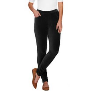 Denim and company pull-on leggings with ruching